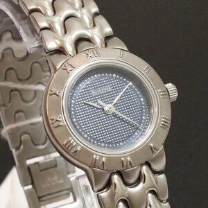 Bulova Contemporary Casual Watch Stainless Case Bracelet Blue Textured Dial 25